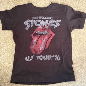 The Rolling Stones Kids Black and Red Tour Tee